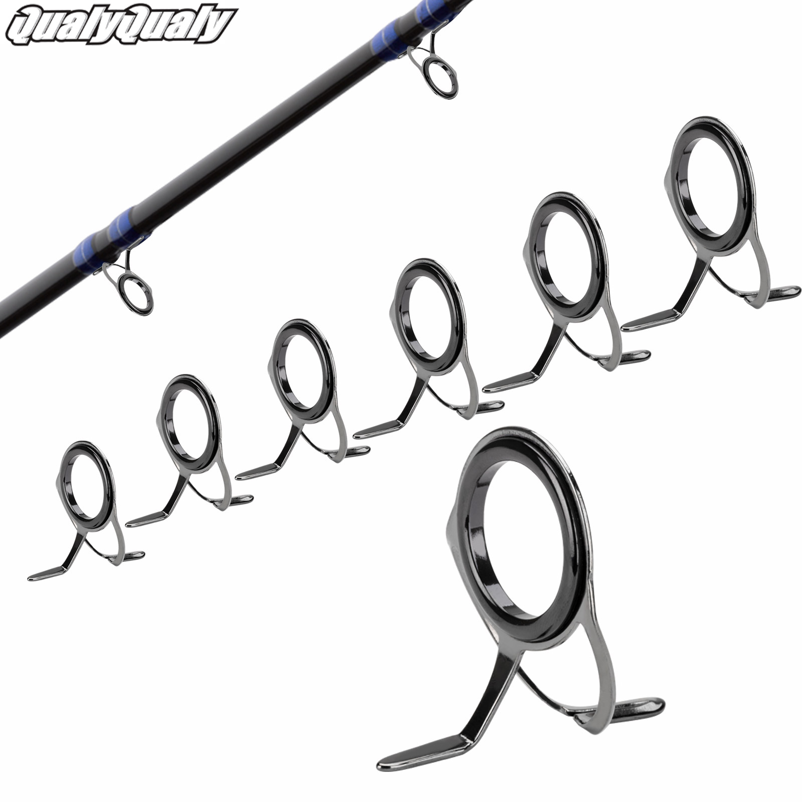 Fishing Rod Casting - 7 szt. Prowadnice wędki zestaw naprawczy