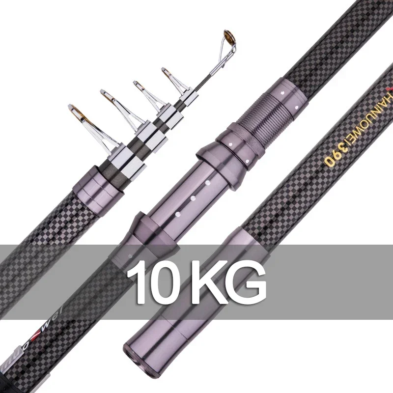 Fishing Rod Surf - Nowa Teleskopowa Przenośna Wędka Obrotowa 2.4M,