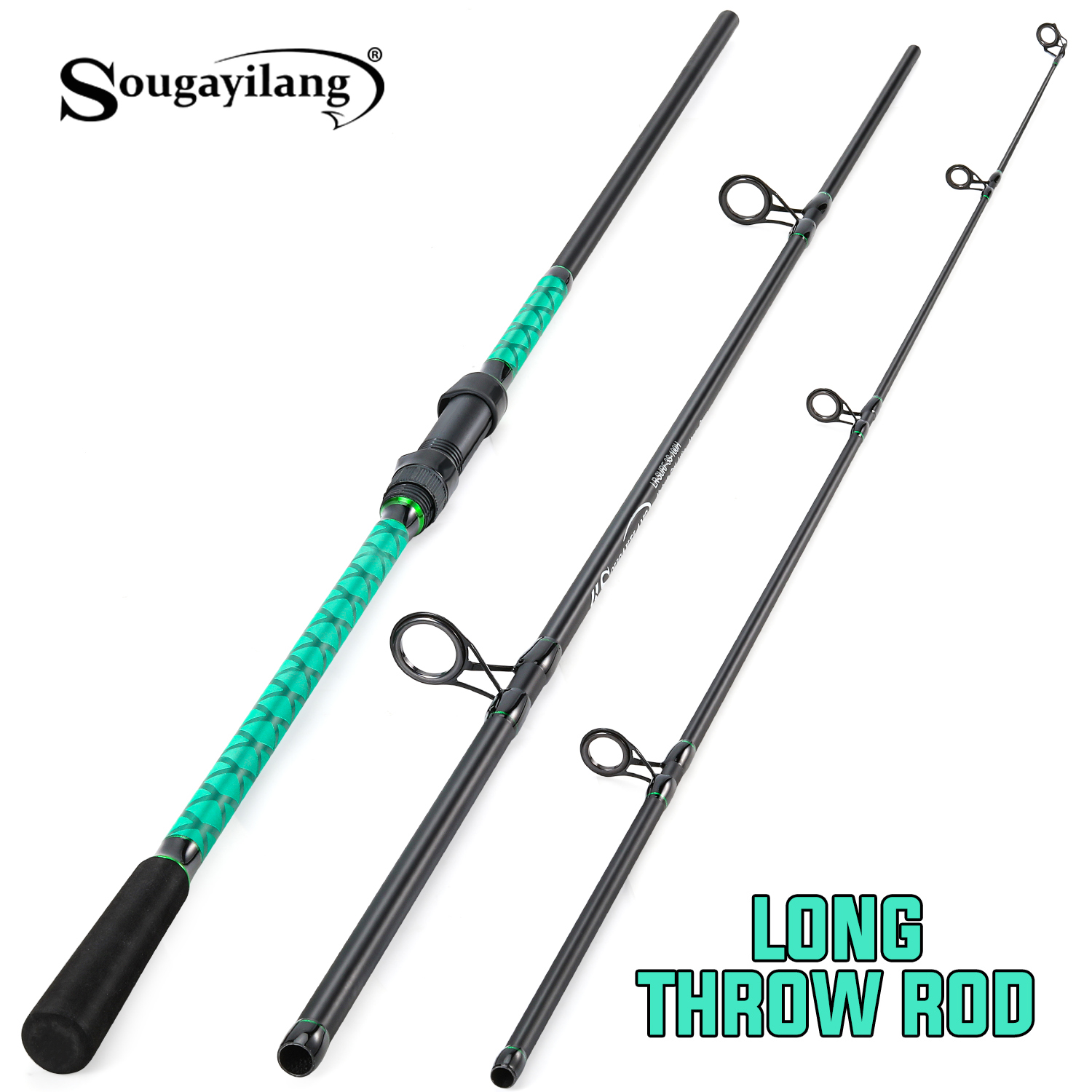 Fishing Rod Surf - Wędka karpiowa Sougayilang, 3 sekcje, duża