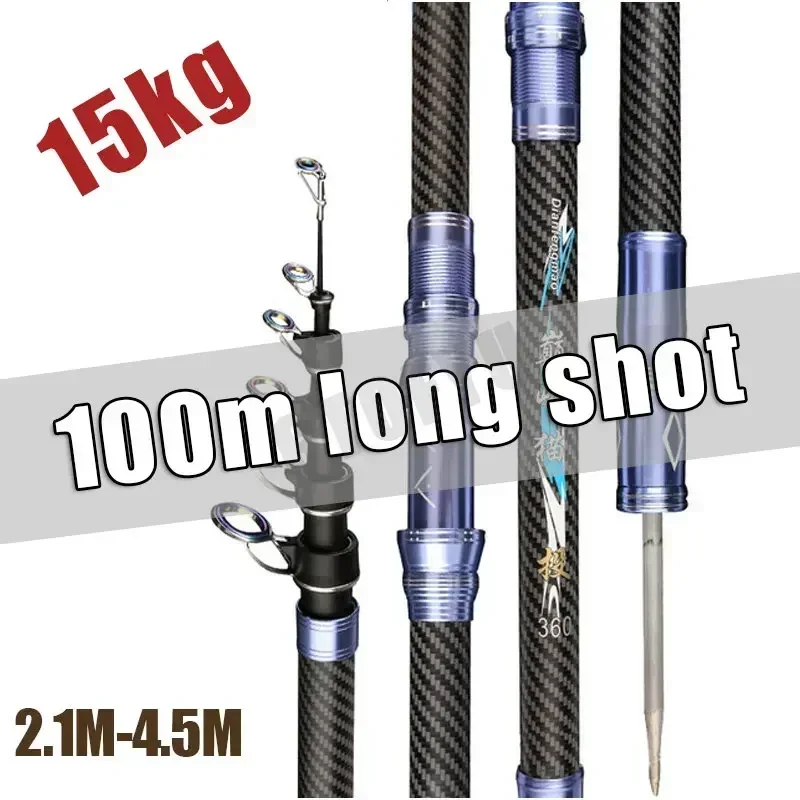 Fishing Rod Surf - Najlepsza teleskopowa przenośna wędka obrotowa 2,4
