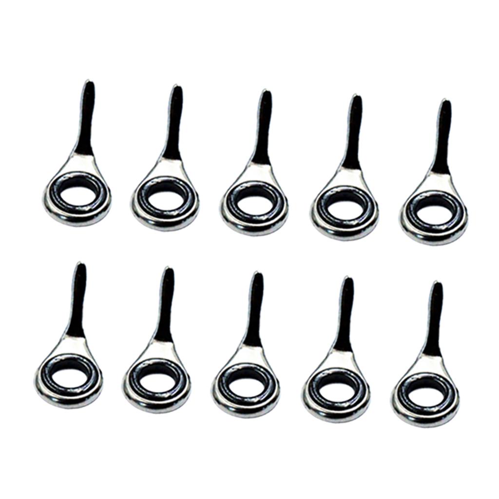 Fishing Rod Tip Replacement - Zestaw 10 teleskopowych przelotek do wędki,