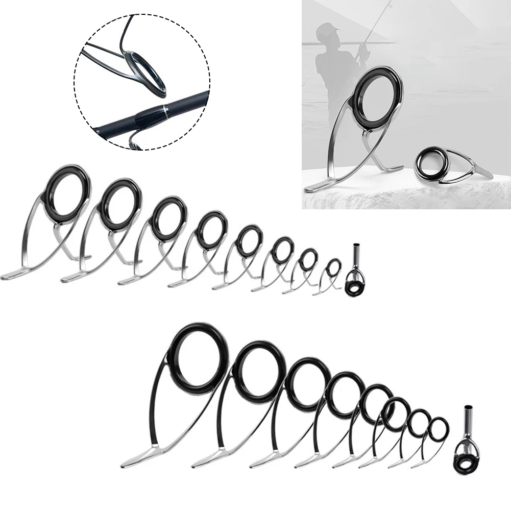 Fishing Rod Building Kit - 9-częściowy zestaw do naprawy końcówek wędki