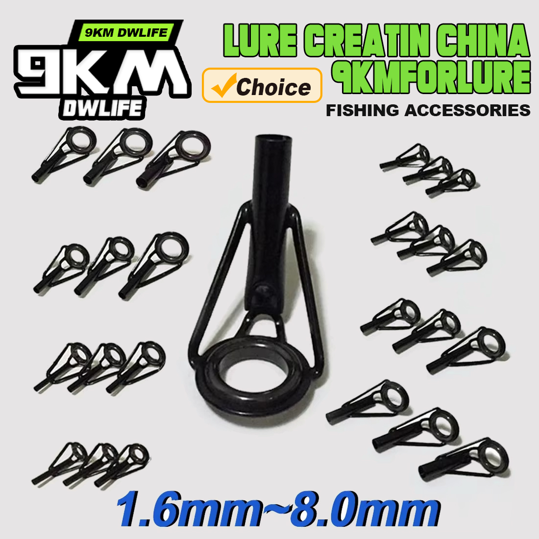 Fishing Rod Tip Replacement - 5Pcs Zestaw naprawczy prowadnic do wędki