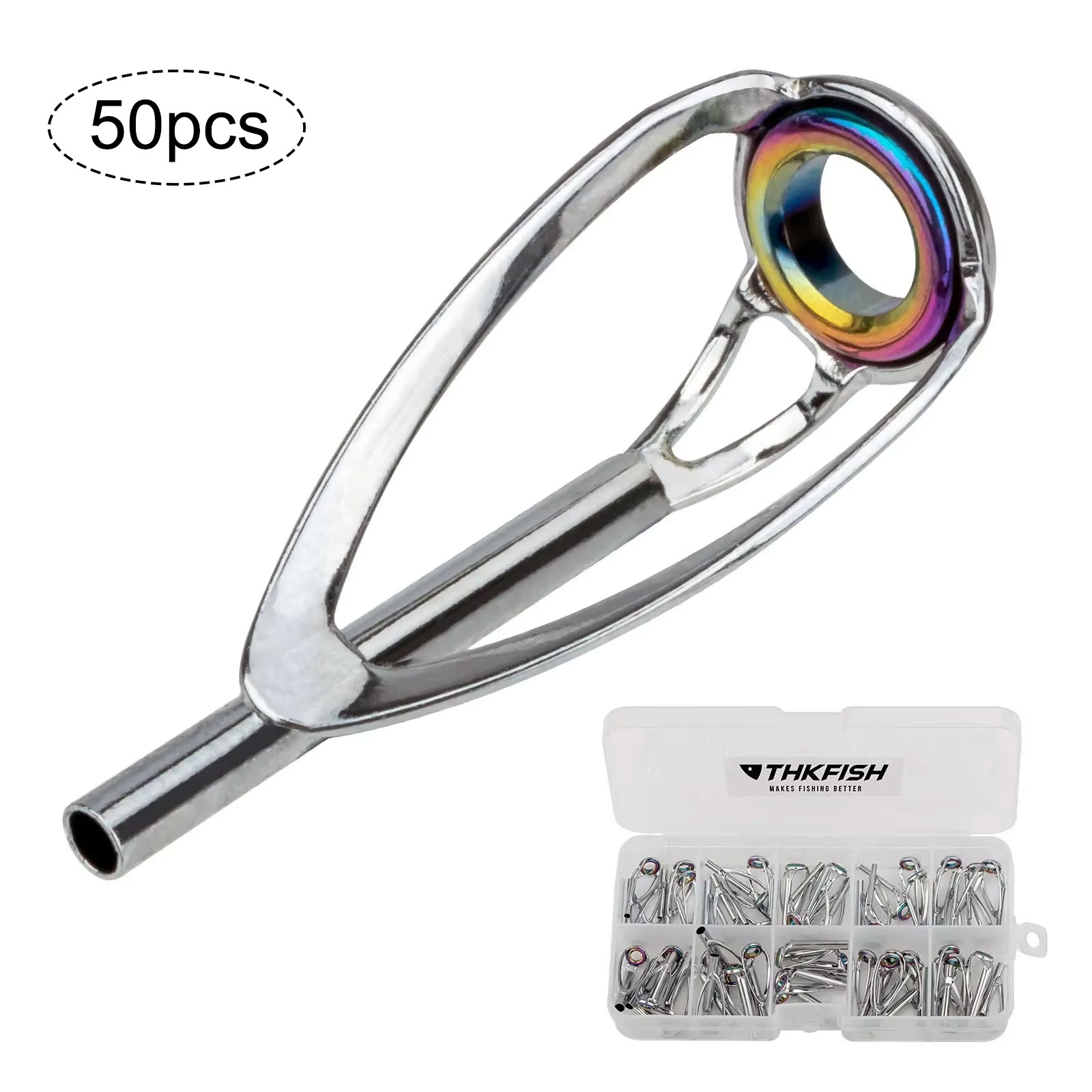 50 sztuk zestaw naprawczy końc – Fishing Rod Tip Replacement recenzja i cena