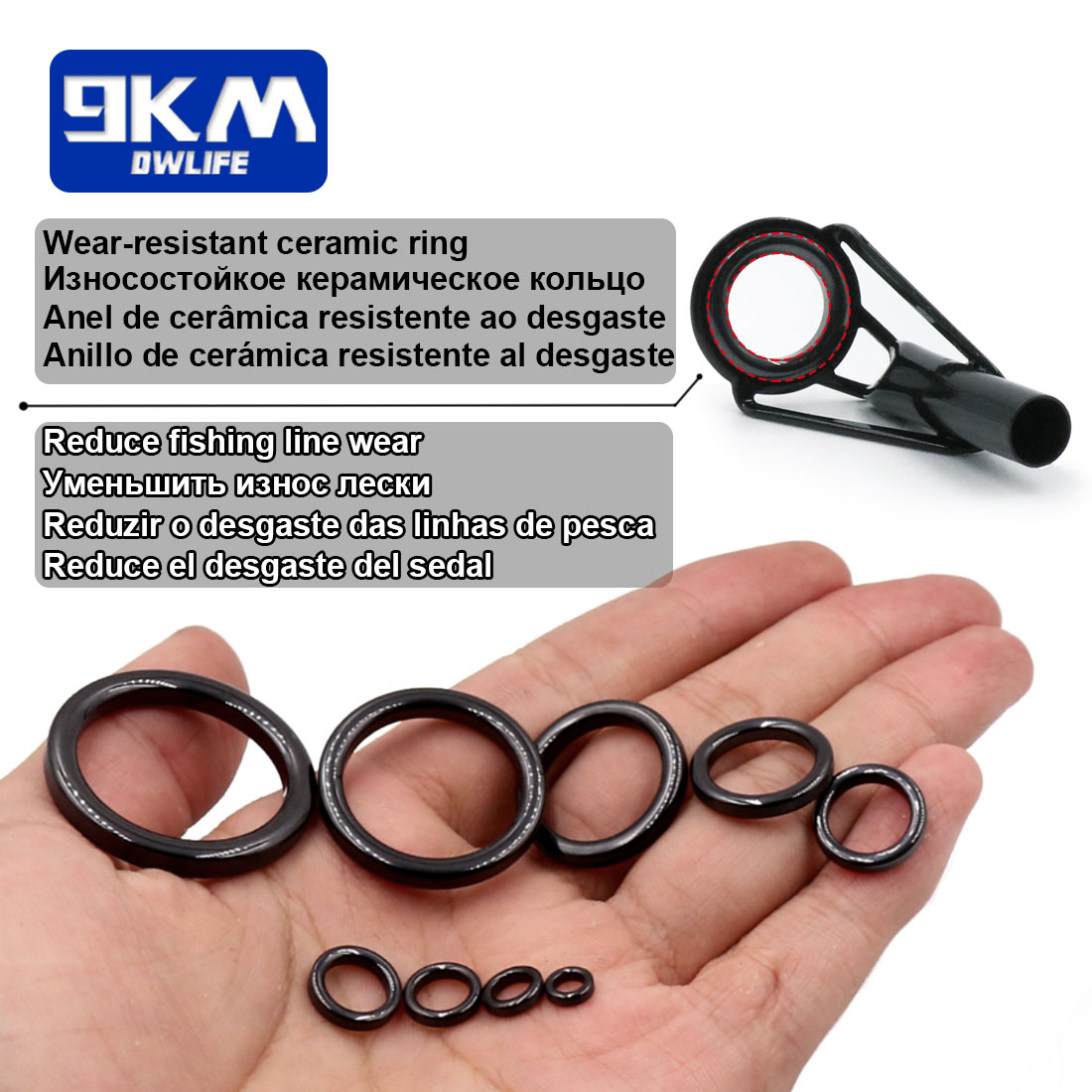 5Pcs Zestaw naprawczy prowadni – Fishing Rod Tip Replacement recenzja i cena