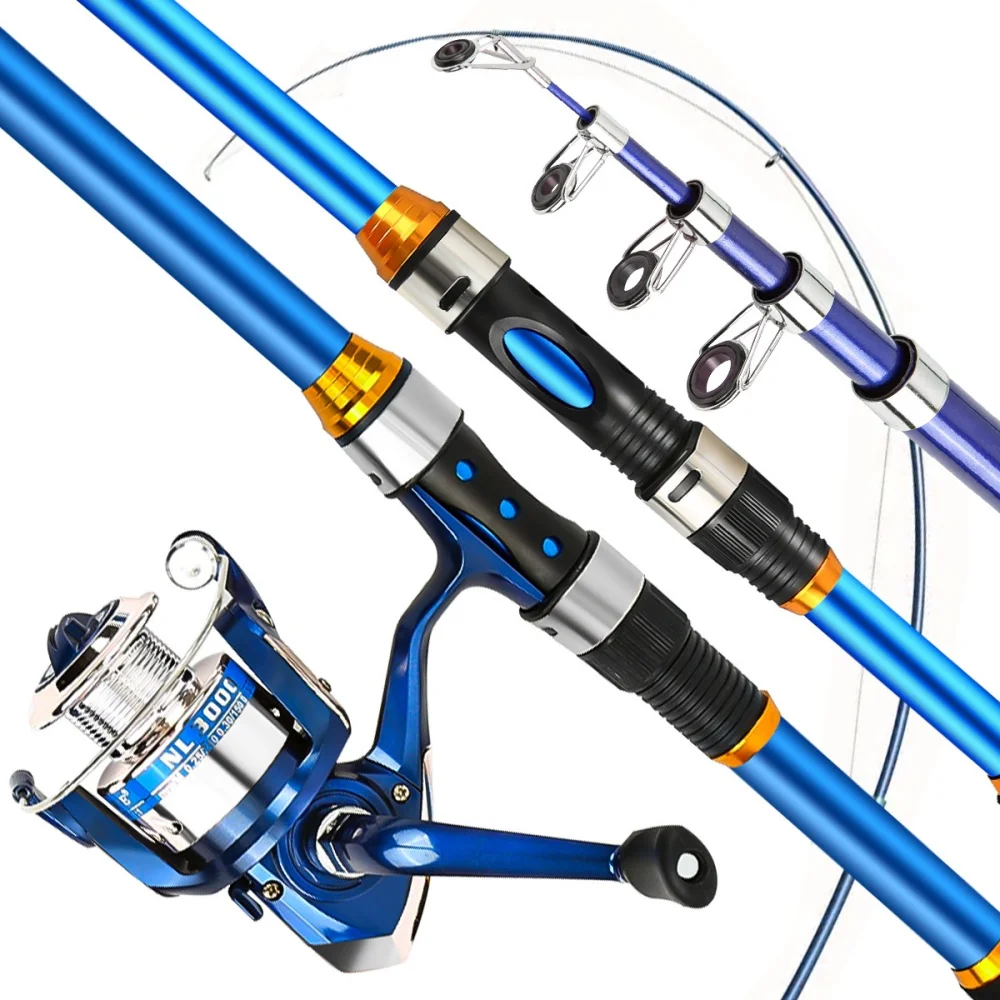 Zestaw wędki teleskopowej z wł – Fishing Rod Spinning recenzja i cena