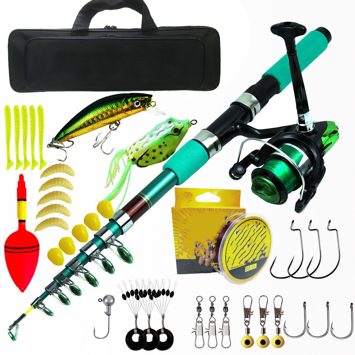 Przenośny Ultralekki Karpiowy  – Fishing Rod Telescopic recenzja i cena